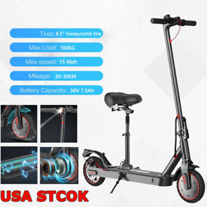 Foldable Electric Scooter 7.5AH 30Km Long Range E-Scooter With Seat Brand New!