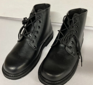 Boots Men Work or  School  Bob Barker Co. B415E-11.5  | Black | Size  11.5 W