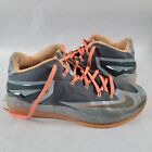 Nike Mens LeBron 11 Low 642849-002 Gray Basketball Shoes Sneakers Size 12.5