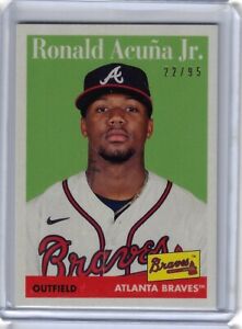 2021 Topps Transcendent VIP Ronald Acuna Jr. THROUGH THE YEARS 22/95 Braves 1958