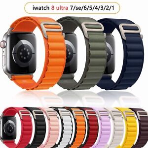 Nylon Alpine Loop Watch Band Strap For Apple Watch Ultra 9/8/7/6/SE/5 44/45/49mm