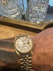 Auth Rolex Men’s Date Watch 1500/1503 Solid 14K Gold/MOP Dial W/Box, 35mm NR