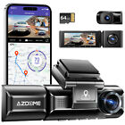 AZDOME M550 3 Channel Dash Cam 1440P+1080P+1080P Front Inside Rear WiFi GPS+64GB