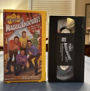 The Wiggles - Magical Adventure (VHS, 2002) A Wiggly Movie Yellow Hard Case