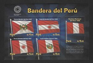Peru 2021 Bicentenary , Flag , Souvenir Sheet , MNH
