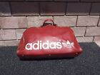 Vintage Adidas Retro Gym Bag Red Leather 20