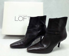 Ann Taylor Deep Brown Loft High Heel Ankle Boots Women Size 10 M in Original Box