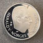 NORWAY 50 Kroner Silver Proof 1995 Comm. United Nations 50 Years - Trygve Lie