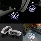 2x LED Maserati Car door courtesy laser projector light HD For Maserati Ghibli (For: Maserati)