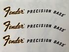 Late 70s Fender Precision Bass Headstock Decal (3 pcs.)