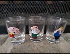 Family Guy Shot Glass set Chris Stewie Peter Griffin set of 3 2005 ICUP mancave