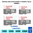 SanDisk Micro SD Card 16GB 32GB 64GB 128GB Class 10 TF for Smartphones & Tablets