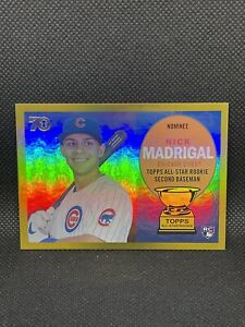 2021 Topps All-Star Rookie Cup Nick Madrigal #13 Rookie Gold Foil /50 Cubs