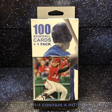 Fairfield Jumbo Box 100 Baseball Cards +1 Pack 1:4 Contain a Hit, Factory sealed