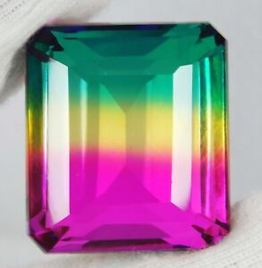 78.10 Ct Large Ametrine AAA+++ Emerald Cut Faceted Loose Gemstone