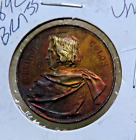 1892 Columbian Expo Gilt Christopher Columbus Lauer Medal-High Relief-Unc
