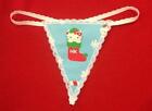 Womens HELLO KITTY CHRISTMAS STOCKING Cat Kittens String Thong Panty Underwear