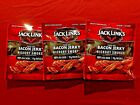 (Lot of 3) New Bags Jack Link’s Bacon Jerky, Hickory Smoked, 100% Real Bacon