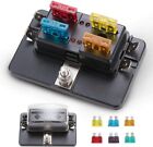 4-Way Blade Fuse Box with LED Indicator for Blown Fuse Fuse Block Holder Box