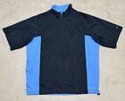 Nike Golf Windbreaker Pullover Men’s XL Rain Storm-Fit Jacket Black Short Sleeve