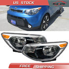 Pair Halogen Headlights Headlamps Assembly For 2014-2019 Kia Soul Left+Right (For: 2015 Kia Soul)