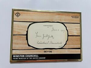 2021 Bowman Transcendent Winston Churchill Cut Autograph Auto Signature 1/1