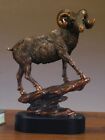 Ram Wilderness Wildlife Montana  Sculpture Great Detail Brass Art Bronze