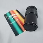 Makinon 200mm f/4.5-f/22 MC Manual Focus Lens Canon FD Mount w/Booklet & Caps