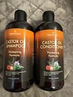 Hair Growth Shampoo Conditioner Set - An Anti Hair Loss CASTOR OIL THICKENING