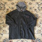 Wrangler Workwear Hooded Jacket Mens Size 2XL Black & Gray