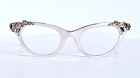 TURA 1950s 1960s Vintage CAT EYE Eye Glasses with Italian True Leather Case