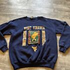Vintage West Virginia Mountaineers Sweatshirt Large  WVU 90s USA Embroidered