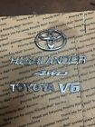 01-07 Toyota Highlander 4WD-I  V6 Emblem Tailgate Logo Badge Set OEM Nameplate