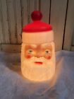 Vintage Blow Mold Santa Cookie Jar General Foam New Old Stock 12” inch LIGHTED