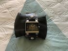 Fossil Mens Watch New Fossil Black Leather Band
