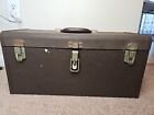 Vintage Kennedy Tool Box, Brown, K-20 Style with Tray