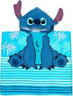 Disney Lilo & Stitch 3D Ears Poncho Kids Hooded Towel Bath Pool Beach Towel NEW