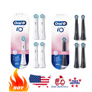 Genuine Oral-B iO Gentle Clean Replacement Brush Heads (4 Pack)