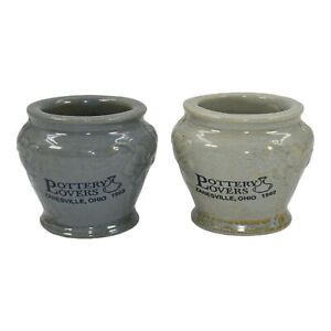 Rookwood 1992 Pottery Lovers Advertising Souvenir Shades of Gray Ceramic Vases