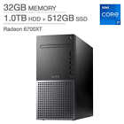 NEW Dell XPS Tower XPS8950-7129BLK-PUS 12th Gen i7 RX 6700 XT Desktop 32GB RAM