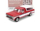 1975 FORD F-100 PICKUP TRUCK W BOX COVER RED 1:18 SCALE DIECAST BY GREENLIGHT