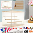 Clear Acrylic Display Case Countertop Box Organizer Stand Dustproof Showcase USA