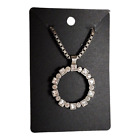 Vintage Myka Designs Inc. Swarovski Crystal Element Brass Tone Pendant Necklace