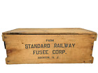 Standard Railway Fusee Corp Wood Crate Box Fireworks Railroad Train Boonton NJ 2
