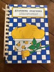 Vintage Standing Ovations Cookbook Tri-City Symphony Orchestra Iowa Recipes Food