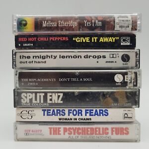 Cassette Tape Lot of 7 New Wave Alternative Rock 1980s Music Replacements RHCP