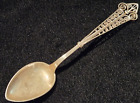 Vintage NORWEGIAN Silver NORWAY 830S Ornate Fancy Filigree Demitasse Spoon 6.5g