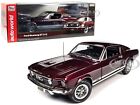 1967 FORD MUSTANG GT 2+2 BURGUNDY 1/18 DIECAST MODEL CAR BY AUTO WORLD AMM1309