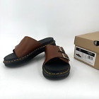 Dr. Doc Martens Men's Sandals Dax Luxor Leather Slide Size 10 Tan NEW in Box