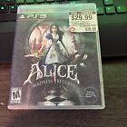 Alice: Madness Returns (Sony PlayStation 3, 2011) Mint Disc
